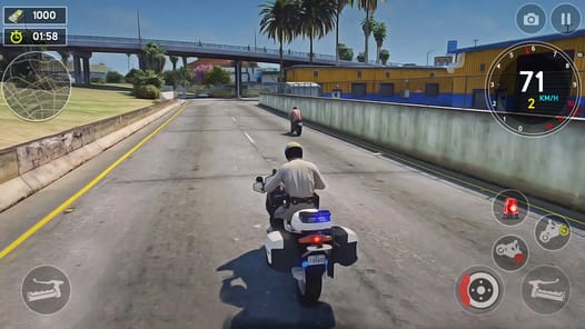 US Police Bike Rider Simulator APK screenshot 1