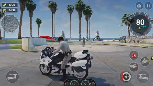 US Police Bike Rider Simulator APK screenshot 1