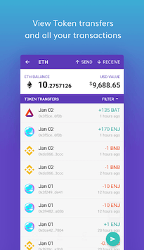 Enjin Crypto Wallet - Ethereum Bitcoin ERC20 LTC APK screenshot 1