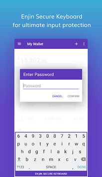 Enjin Crypto Wallet - Ethereum Bitcoin ERC20 LTC APK screenshot 1