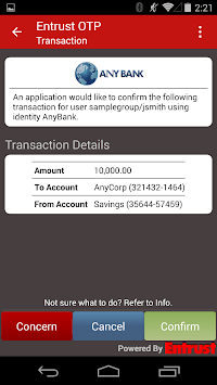 Entrust IdentityGuard Mobile APK screenshot 1 Entrust IdentityGuard Mobile APK screenshot 1