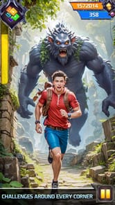 Runner Survival Lost Temple 3d APK screenshot 1