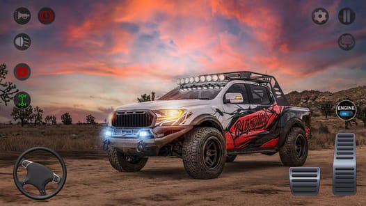 Car Driving Game-Offroad Jeep APK screenshot 1