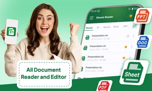 SheetsReader:View, Edit, Share APK screenshot 1