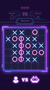 Tic Tac Toe 2 Player: XO Glow APK screenshot 1