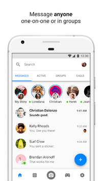 Messenger – Text and Video Chat for Free APK screenshot 1