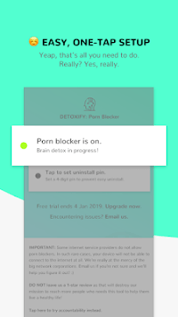 DETOXIFY - Porn Blocker / Web Filter APK screenshot 1