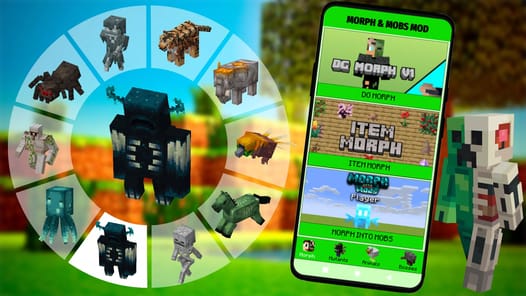 Morph & Mobs Mod For Minecraft APK screenshot 1