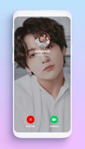 BTS Fake Video Call Prank APK screenshot 1