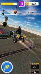 Quad Bike Traffic Shooting Gam APK screenshot 1