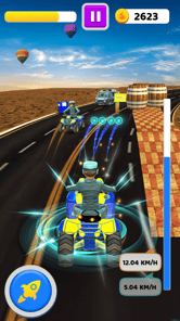 Quad Bike Traffic Shooting Gam APK screenshot 1
