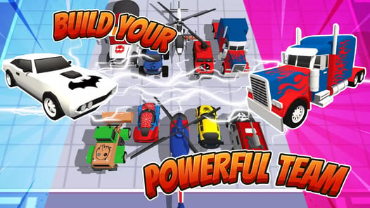 Superhero Car Merge Battle APK screenshot 1