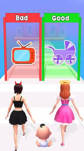 Good or Bad Mom Run: Mom Games APK screenshot 1