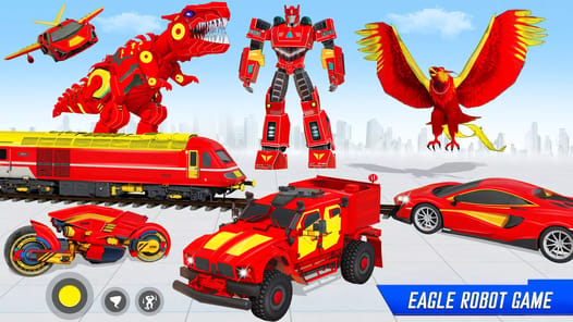 Police Eagle Robot Car Game 3d APK screenshot 1