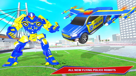 Police Eagle Robot Car Game 3d APK screenshot 1