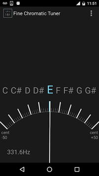 Fine Chromatic Tuner APK screenshot 1 Fine Chromatic Tuner APK screenshot 1