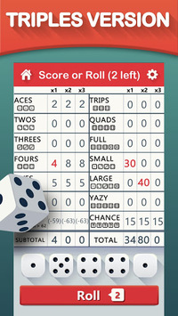 Yazy the best yatzy dice game APK screenshot 1