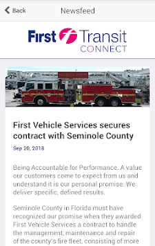 First Transit Connect APK screenshot 1