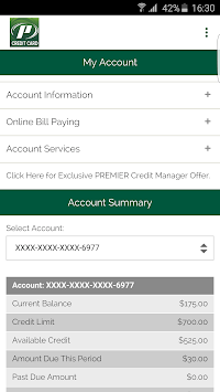 My Premier Credit Card APK screenshot 1 My Premier Credit Card APK screenshot 1