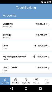 TouchBanking APK screenshot 1