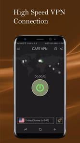 CAFE VPN - Fast Secure VPN App APK screenshot 1