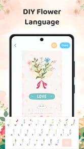 Flower Language Bloom Keyboard APK screenshot 1