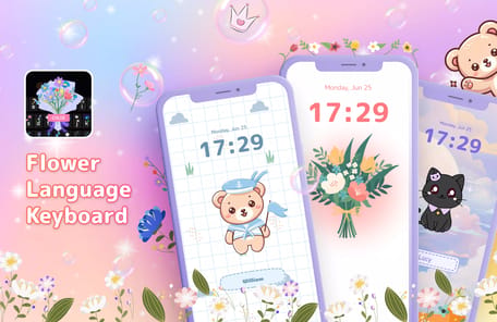 Flower Language Keyboard APK screenshot 1