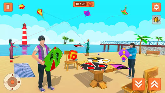 Kite Game Kite Flying Layang APK screenshot 1