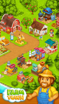 Farm Town: Happy farming Day & food farm game City APK screenshot 1