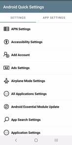 Android Quick Settings APK screenshot 1