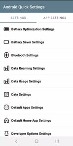 Android Quick Settings APK screenshot 1
