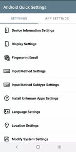 Android Quick Settings APK screenshot 1