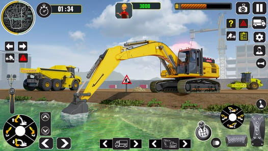 Excavator Construction Game APK screenshot 1
