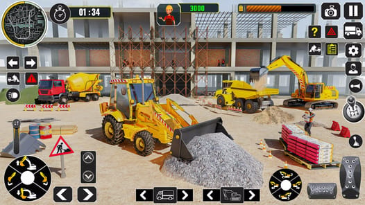 Excavator Construction Game APK screenshot 1