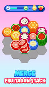 Fruitagon: Stack Sort APK screenshot 1