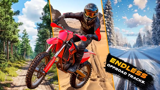 Motocross Rider Dirt Bike Game APK screenshot 1