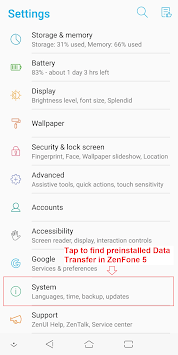 ASUS Data Transfer APK screenshot 1