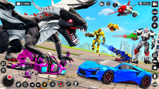 Dragon Robot Car Transform APK screenshot 1