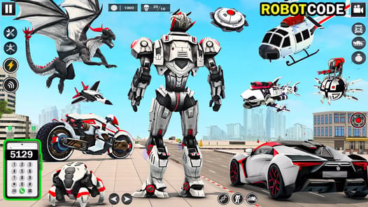 Dragon Robot Car Transform APK screenshot 1