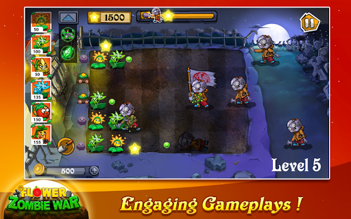 Flower Zombie War APK screenshot 1 Flower Zombie War APK screenshot 1