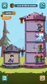 Hero Tower Wars - Merge Puzzle APK screenshot 1