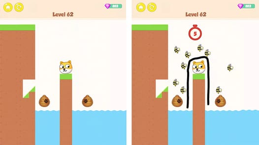 Save the Dog - Draw to Save APK screenshot 1