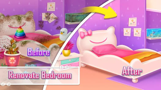 home clean - design girl games APK screenshot 1