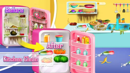 home clean - design girl games APK screenshot 1