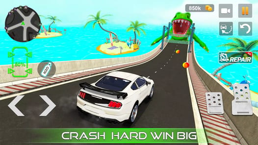 Car Crash Games Mega Car Games APK screenshot 1
