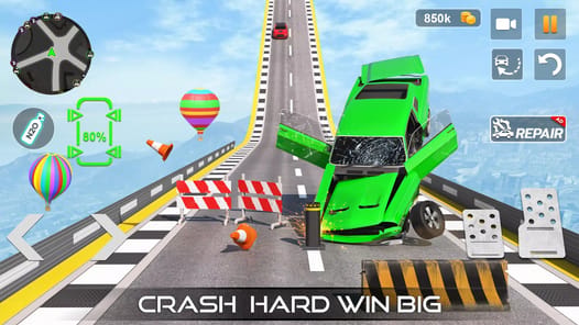 Car Crash Games Mega Car Games APK screenshot 1