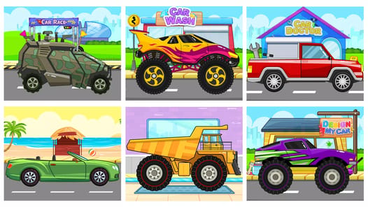 Car Wash & Race Games for Kids APK screenshot 1