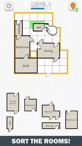 Room Sort - Floor Plan Game APK screenshot 1