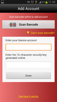 Garena Authenticator APK screenshot 1