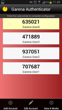 Garena Authenticator APK screenshot 1
